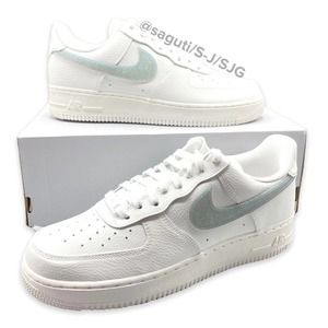 Nike Air Force 1 '07 ESS Women's 9.5 Glitter Summit White Dusty Sage DH4407-101